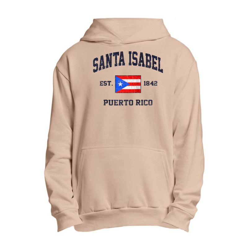 Santa Isabel Puerto Rico Vintage Boricua Flag Athletic Style Raglan Ba Urban Pullover Hoodie by cm-arts | Artistshot