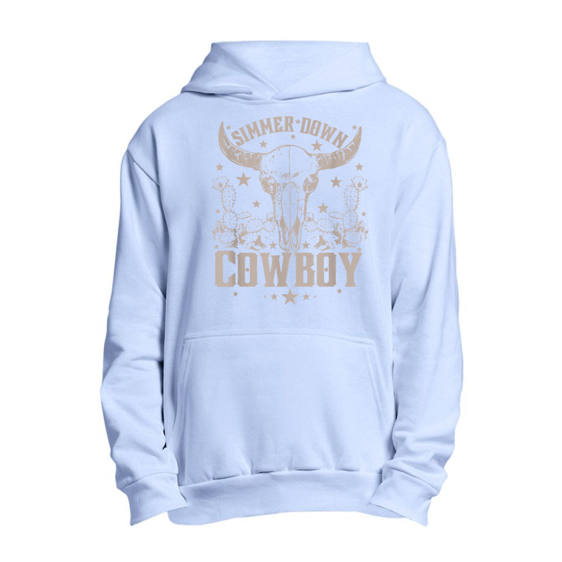 Simmer Down Cowboy Cowgirl Urban Pullover Hoodie | Artistshot