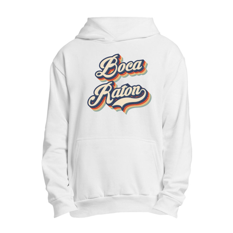 I Love Boca Raton City Usa Retro Vintage Urban Pullover Hoodie | Artistshot