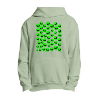 Tiny Green Alien Urban Pullover Hoodie | Artistshot