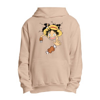 Luffy Kid Meat Catching Urban Pullover Hoodie | Artistshot