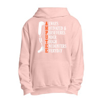 Amputee Quote Funny Leg Prosthetic Legged Surgery Graphic Urban Pullover Hoodie | Artistshot