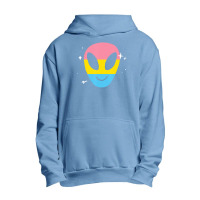 Pansexual Alien Lgbtq Pan Pride Flag Vaporwave Space Urban Pullover Hoodie | Artistshot