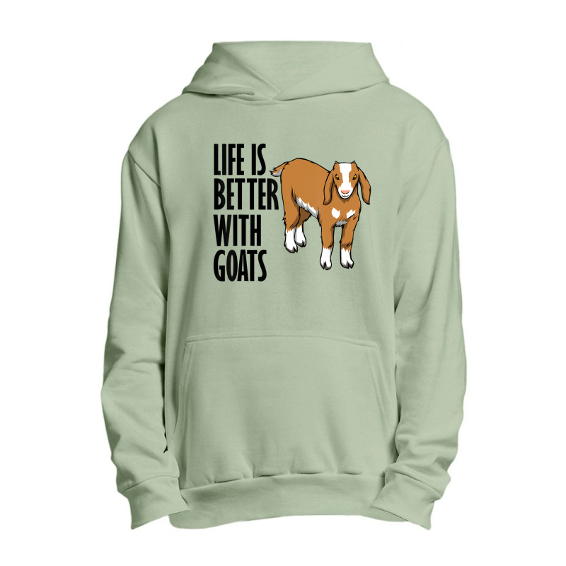 Ironic Farm Animal Life With Goats Urban Pullover Hoodie by cm-arts | Artistshot