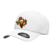 Christmas Texas Highland Cow Seamless Cap | Artistshot