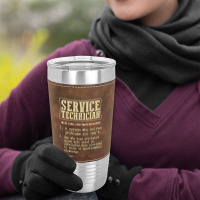 Service Technician Dictionary Term Leatherette Tumbler | Artistshot