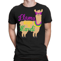 Mardi Gras T  Shirt Llama Ready To Mardi Gras Funny Llama Lover T  Shi T-shirt | Artistshot