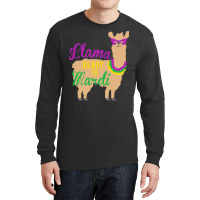 Mardi Gras T  Shirt Llama Ready To Mardi Gras Funny Llama Lover T  Shi Long Sleeve Shirts | Artistshot