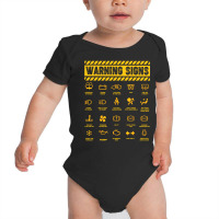 Mechanic Warning Signs Retro Vintage Baby Bodysuit | Artistshot