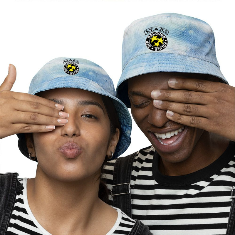 Stars Raccoon Police Dept Tie Dyed Bucket Hat | Artistshot