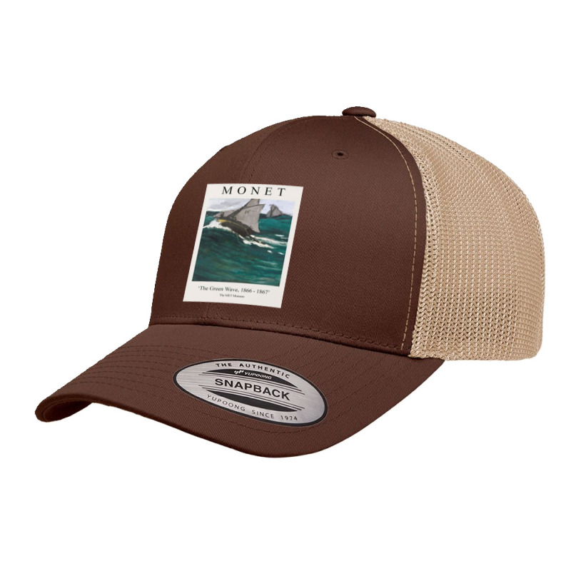 Claude Monet Wave 1866 - 1867 Retro Trucker Cap | Artistshot