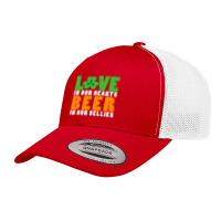 St Patricks Day Party Love In Our Hearts Beer In Our Bellies Retro Trucker Cap | Artistshot