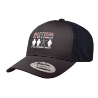 Autism Gift T  Shirt Autism It's Not A Disability It's A Different Abi Retro Trucker Cap | Artistshot