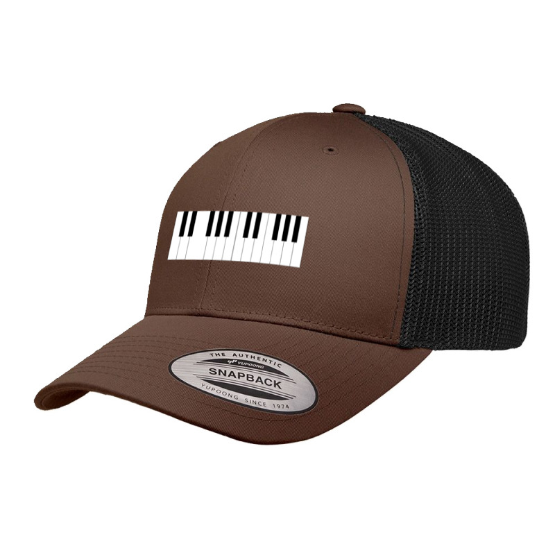 Piano Keyboard Retro Trucker Cap by saterseim | Artistshot