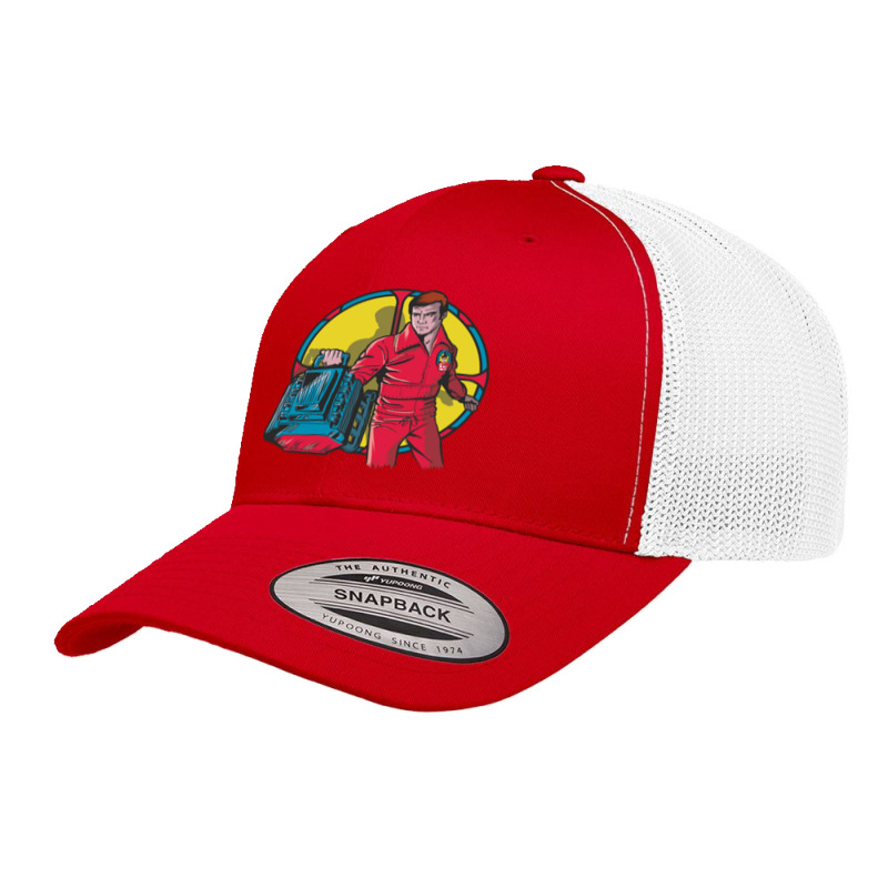 El Hombre Nuclear   Bionic Man Retro Trucker Cap by kumkunari | Artistshot