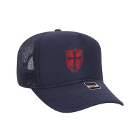 Crusader Knights Templar Crusader Distressed Cross Men Tank Top Foam Trucker Hat | Artistshot