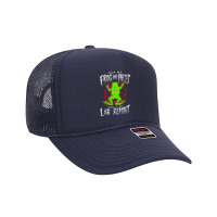 Cut My Frog Into Pieces This Is My Lab Report Foam Trucker Hat | Artistshot