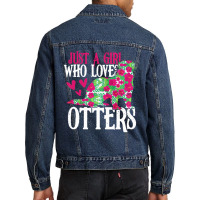 Otter Lover T  Shirt Girl Love Otter Grunge Vintage T  Shirt Men Denim Jacket | Artistshot