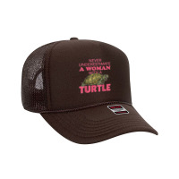 Turtle Sea Testudinata Biologist Zoology Foam Trucker Hat | Artistshot