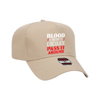 Blood Is Meant To Circulate Pass It Around Phlebotomist Tank Top Adjustable Baseball Cap | Artistshot