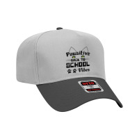 Back To School Cat Lovers Pawsitive Vibrations Adjustable Baseball Cap | Artistshot