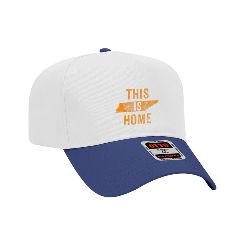 This Is Home Tennessee State Orange Proud Fan Vintage Adjustable Baseball Cap by cm-arts | Artistshot