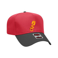 Amazing Fire Dragon Adjustable Baseball Cap | Artistshot