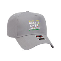 Assets Over Liabilities 80's 90's Style Adjustable Baseball Cap | Artistshot