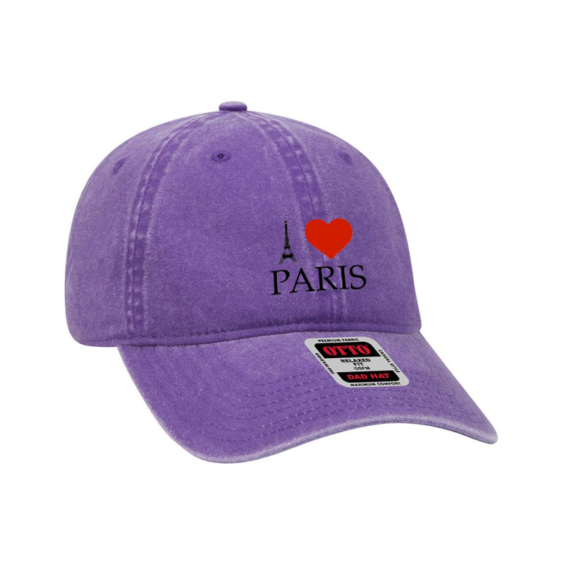 I Love Paris Classic Dyed Cap by cm-arts | Artistshot