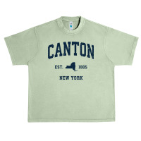 Canton New York Ny Vintage Athletic Navy Sports Design Long Sleeve T S Urban Heavy T-shirt | Artistshot