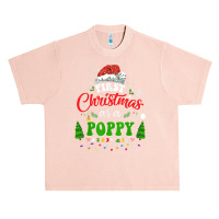 First Christmas As A Poppy Funny Holiday Santa Hat Groovy Urban Heavy T-shirt | Artistshot