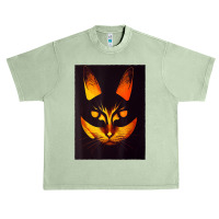 Halloween Cat   Scary Kitty   Creepy Halloween Party Urban Heavy T-shirt | Artistshot