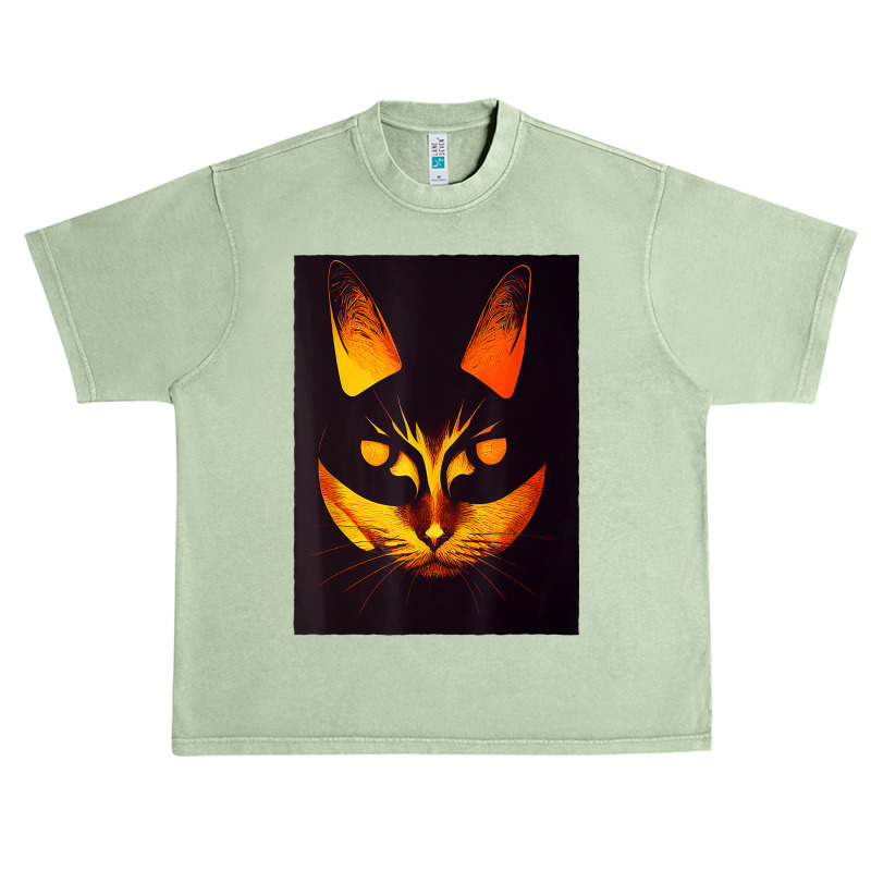 Halloween Cat   Scary Kitty   Creepy Halloween Party Urban Heavy T-shirt | Artistshot