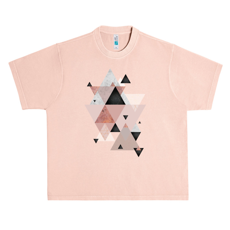 Geometric Compilation In Rose Gold And Blush Pink Urban Heavy T-shirt | Artistshot