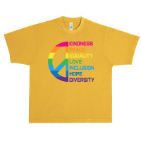 Kindness Peace Equality Love Inclusion Hope Diversity Long Sleeve T Sh Urban Heavy T-shirt | Artistshot