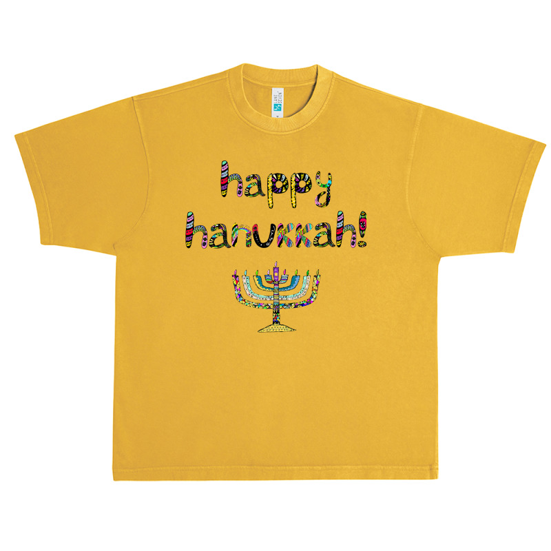 Happy Hanukkah  Jewish Holiday Chanukah Urban Heavy T-shirt | Artistshot