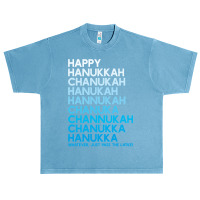 Happy Hanukkah Jewish Holiday Chanukah Menorah Dreidel Urban Heavy T-shirt | Artistshot