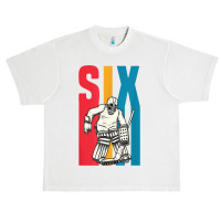 Retro 6 Year Old Ice Hockey Goalie 6th Birthday Party Supply Urban Heavy T-shirt | Artistshot