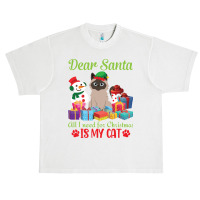 Merry Christmas Day Me You Cats Lover Snow Presents Dear Santa All I N Urban Heavy T-shirt | Artistshot