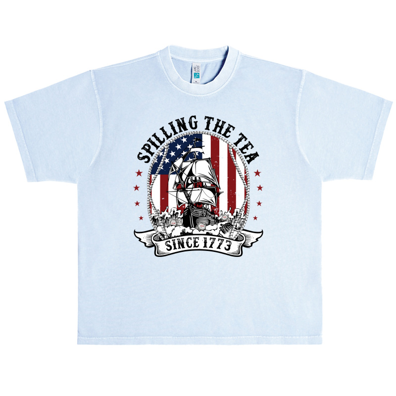 Spilling The Tea Since 1773 American History Teacher Vintage Pullover Urban Heavy T-shirt | Artistshot