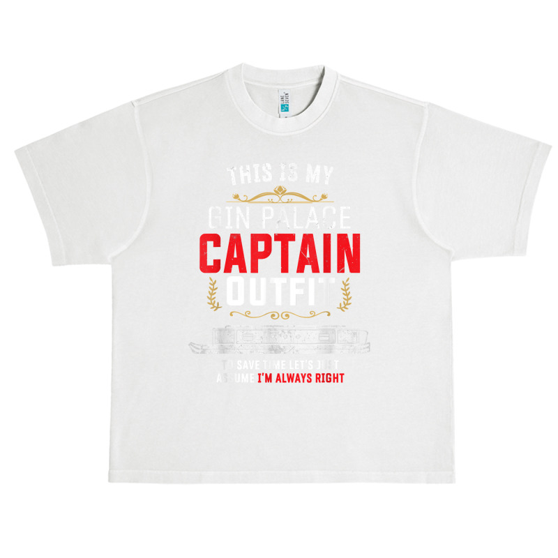 Canal Boat & Narrowboat Gin Palace Captain For Boat Owner T Shirt Urban Heavy T-shirt by cm-arts | Artistshot