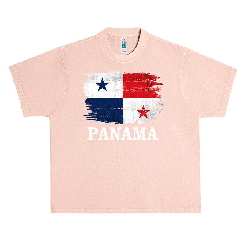 Vintage Panama Flag For Panamanian Gift Long Sleeve T Shirt Urban Heavy T-shirt by cm-arts | Artistshot