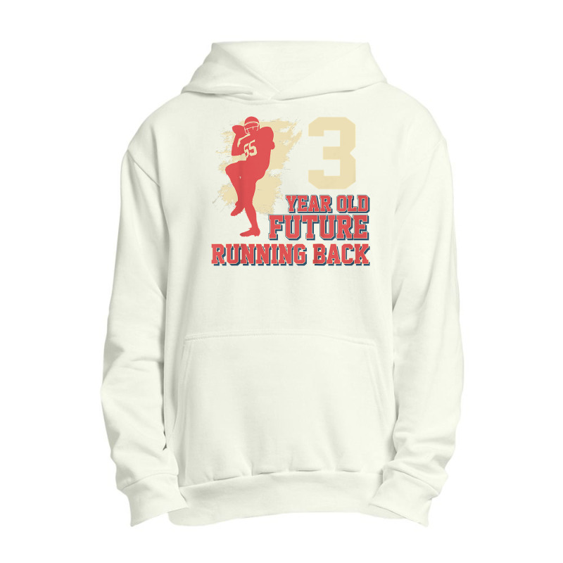 Kids Future Running Back Football 3 Year Old 3rd Birthday T Shirt Urban Pullover Hoodie by cm-arts | Artistshot