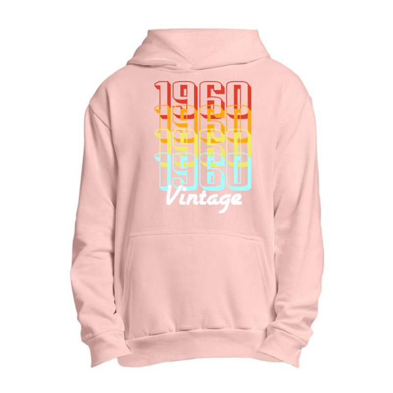 Vintage Since 1960 Old Men Women Retro Sunset Urban Pullover Hoodie | Artistshot