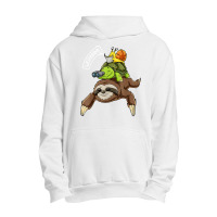 Funny Sloth Turtle Snail Piggyback Running Riding Team Urban Pullover Hoodie | Artistshot