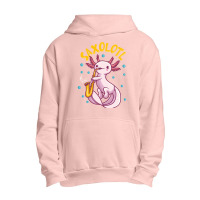 Saxolotl Sax Playing Axolotl Pun Walking Fish Urban Pullover Hoodie | Artistshot