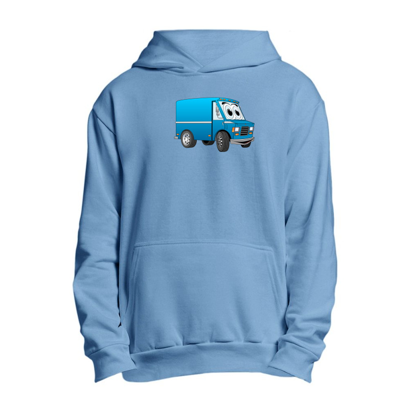 Blue Mini Van Cartoon Urban Pullover Hoodie by RichardLopez | Artistshot