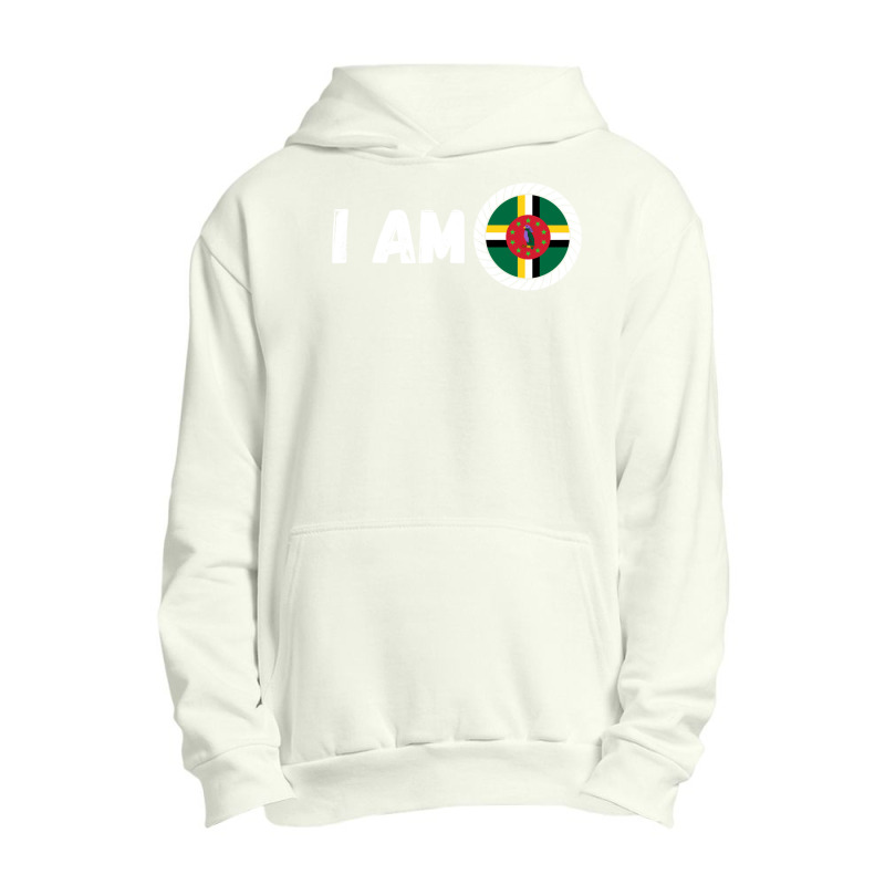 Half American Half Dominican Roots Usa Dominica Island Flag Long Sleev Urban Pullover Hoodie by cm-arts | Artistshot