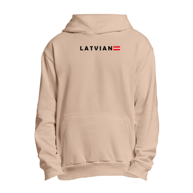 Latvian Text And Flag Urban Pullover Hoodie by JamesTrichell | Artistshot