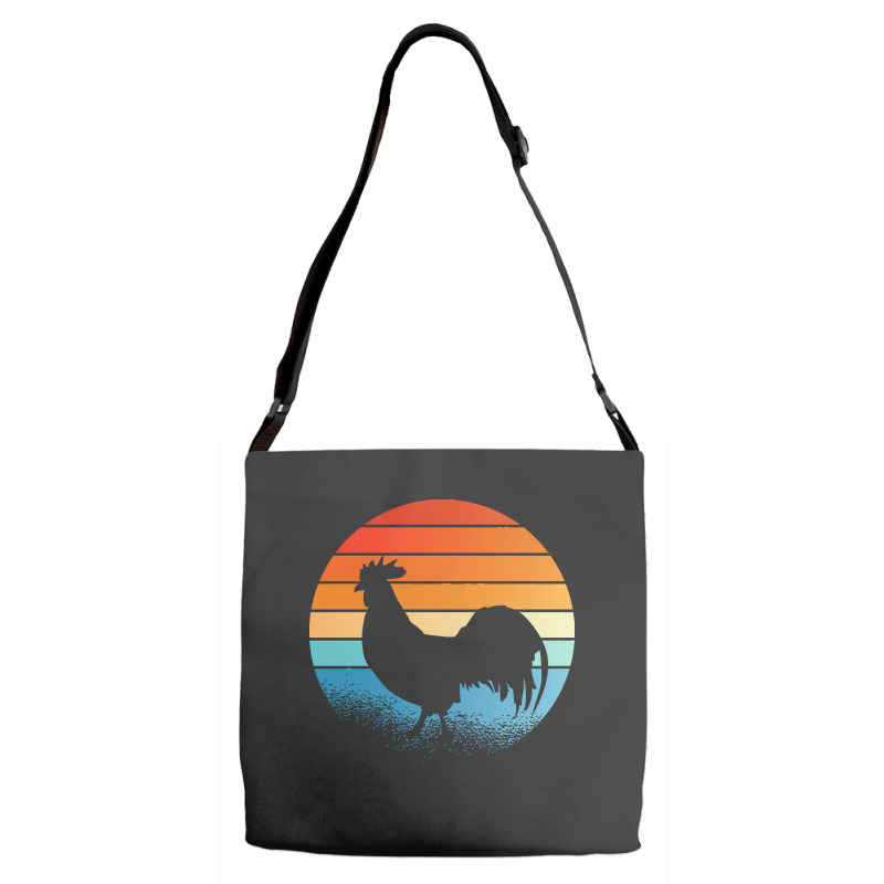 Sunset Rooster T  Shirt Sunset Rooster Gift Ideas T  Shirt Adjustable Strap Totes | Artistshot